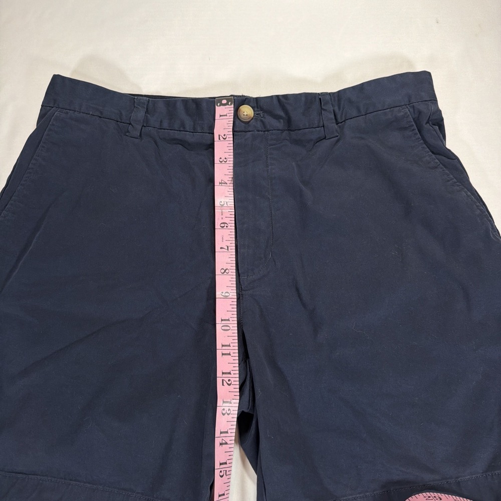 Vineyard Vines Breaker Shorts Men's Size 35 Blue Chino Flat Front Casual Preppy - Picture 3 of 8